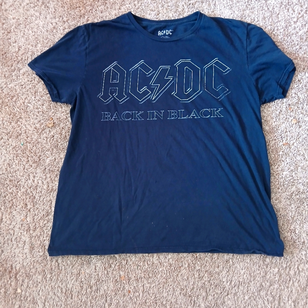 AC/DC Classic Black Cotton Tee